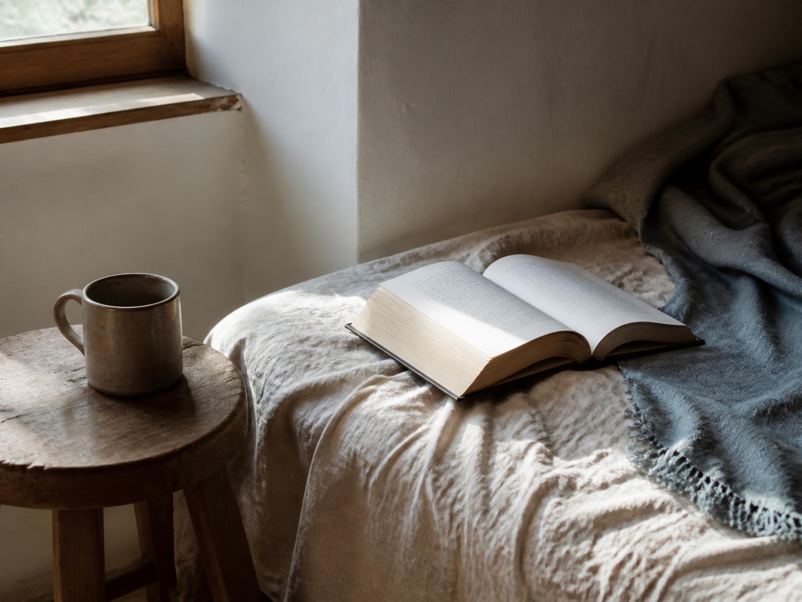 Woman writing in a journal by the window
