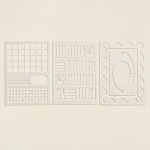 3-Stencil Kit — Frames, Bookshelf & Planner